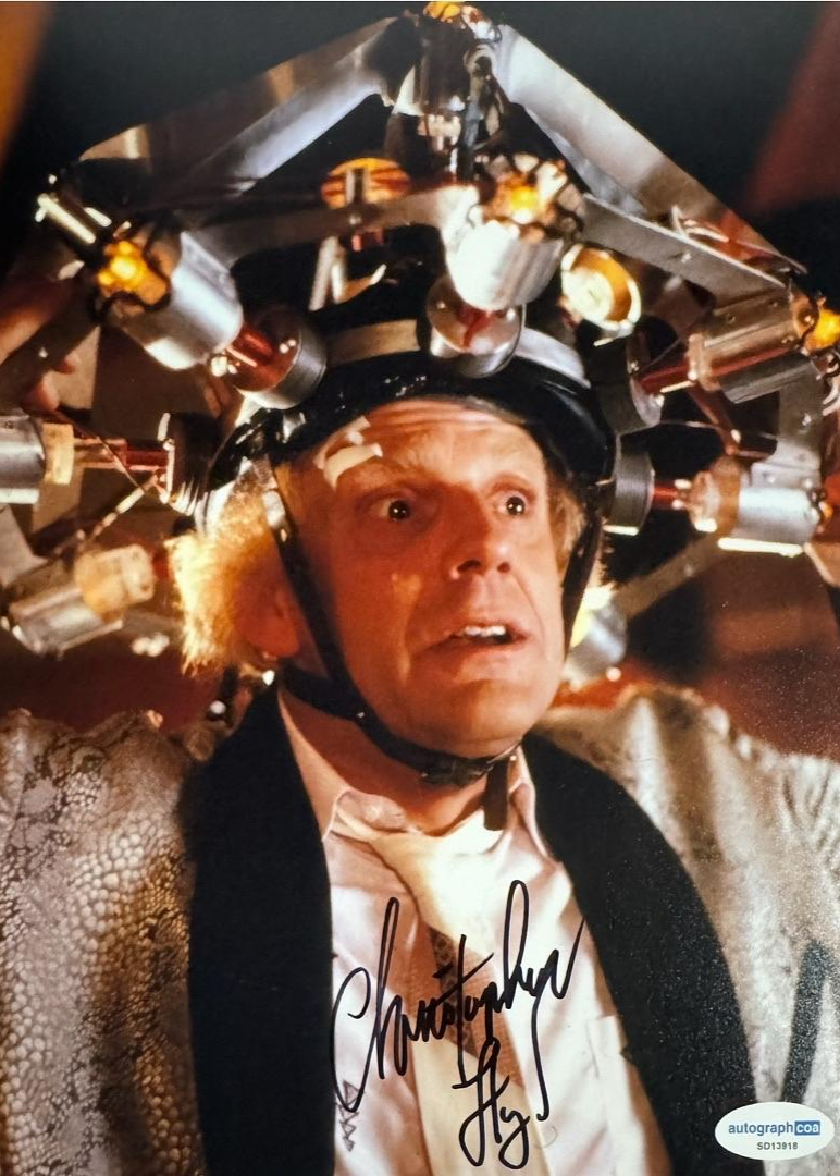 Christopher Lloyd Signed 8x10 Photo (Back To The Future) - ACOA